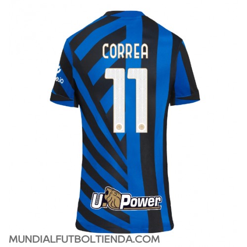 Camiseta Inter Milan Joaquin Correa #11 Primera Equipación Replica 2024-25 para mujer mangas cortas